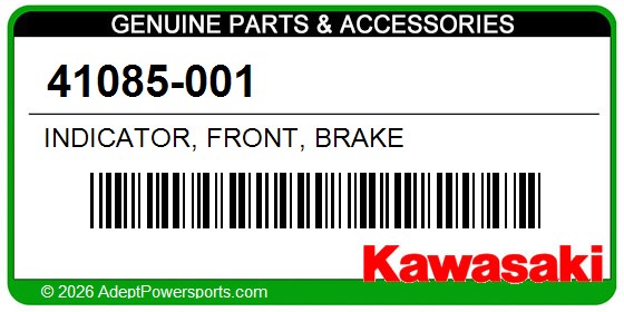 Kawasaki 41085-001 Indicator, Front, Brake