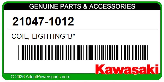 Kawasaki 21047-1012 Coil, Lighting"B"