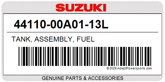 Suzuki 44110-00A01-13L Tank, Assembly, Fuel