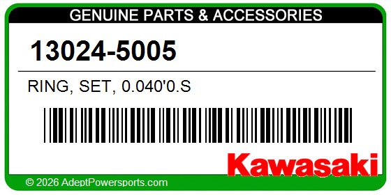 Kawasaki 13024-5005 Ring, Set, 0.040'0.S