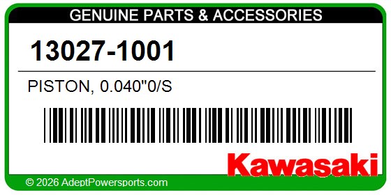Kawasaki 13027-1001 Piston, 0.040"0/S