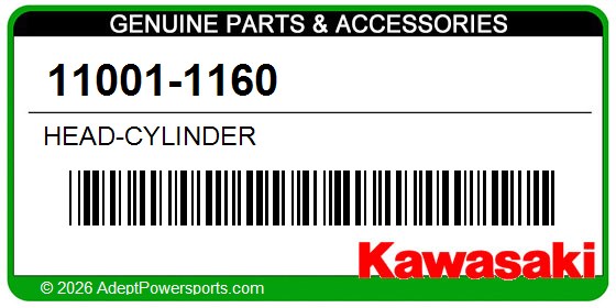 Kawasaki 11001-1160 Head-Cylinder