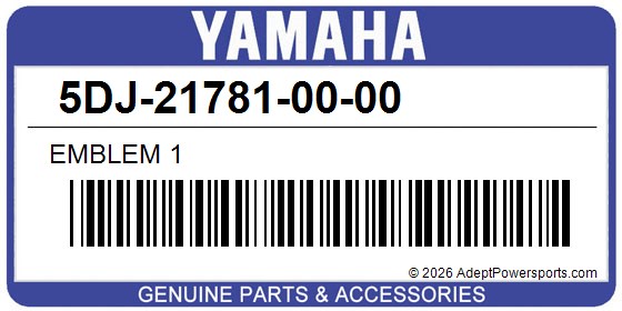 Yamaha 5DJ-21781-00-00 Emblem 1
