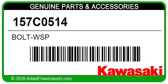 Kawasaki 157C0514 Bolt-Wsp