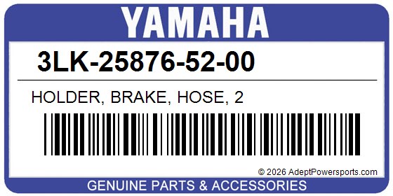 Yamaha 3LK-25876-52-00 Holder, Brake, Hose, 2
