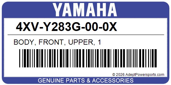 Yamaha 4XV-Y283G-00-0X Body, Front, Upper, 1