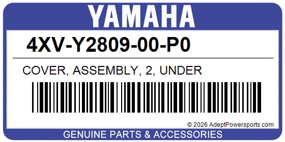 Yamaha 4XV-Y2809-00-P0 Cover, Assembly, 2, Under