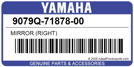 Yamaha 9079Q-71878-00 Mirror (Right)
