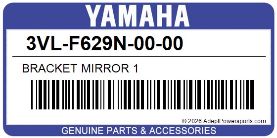 Yamaha 3VL-F629N-00-00 Bracket Mirror 1