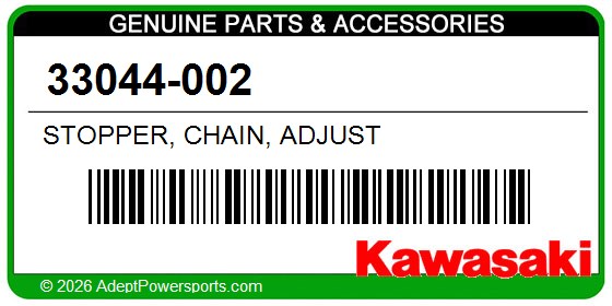 Kawasaki 33044-002 Stopper, Chain, Adjust