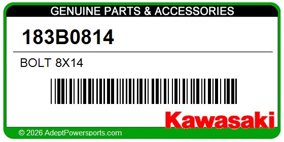 Kawasaki 183B0814 Bolt 8X14