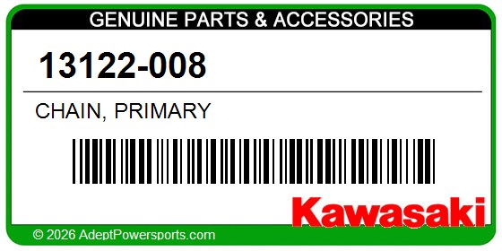Kawasaki 13122-008 Chain, Primary