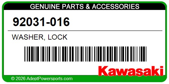 Kawasaki 92031-016 Washer, Lock