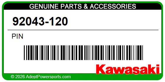 Kawasaki 92043-120 Pin