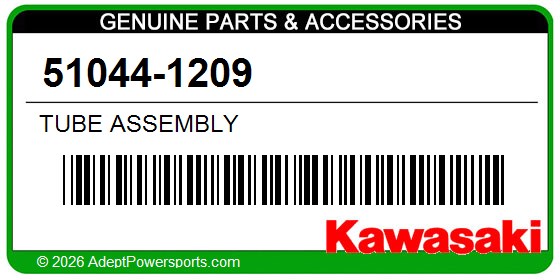 Kawasaki 51044-1209 Tube Assembly