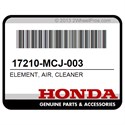 Honda 17210-MCJ-003 Element, Air, Cleaner