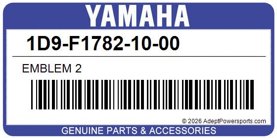 Yamaha 1D9-F1782-10-00 Emblem 2