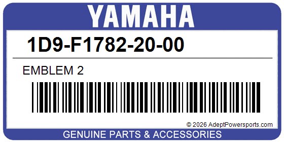 Yamaha 1D9-F1782-20-00 Emblem 2