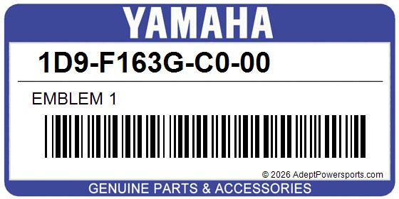 Yamaha 1D9-F163G-C0-00 Emblem 1