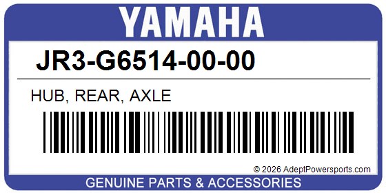 Yamaha JR3-G6514-00-00 Hub, Rear, Axle