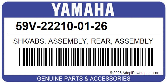 Yamaha 59V-22210-01-26 Shk/Abs, Assembly, Rear, Assembly