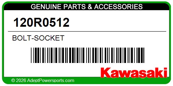 Kawasaki 120R0512 Bolt-Socket