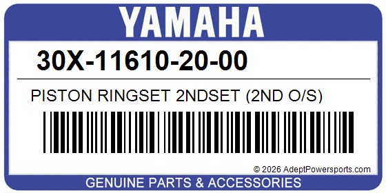 Yamaha 30X-11610-20-00 Piston Ringset 2Ndset (2Nd O/S)