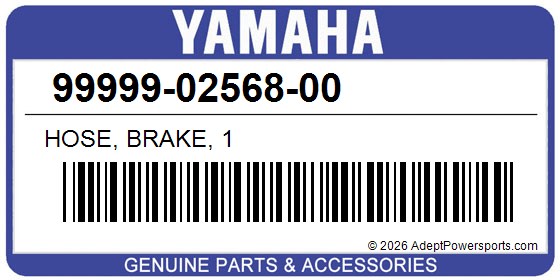 Yamaha 99999-02568-00 Hose, Brake, 1