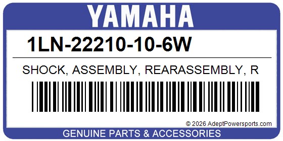 Yamaha 1LN-22210-10-6W Shock, Assembly, Rearassembly, R