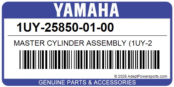 Yamaha 1UY-25850-01-00 Master Cylinder Assembly (1Uy-2