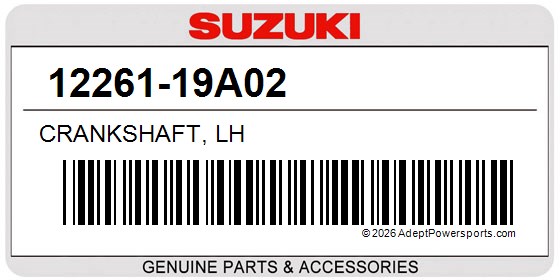 Suzuki 12261-19A02 Crankshaft, Lh