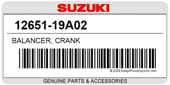 Suzuki 12651-19A02 Balancer, Crank