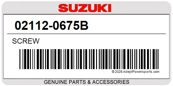 Suzuki 02112-0675B Screw