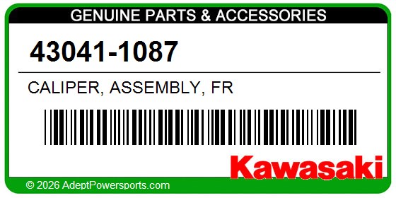 Kawasaki 43041-1087 Caliper, Assembly, Fr