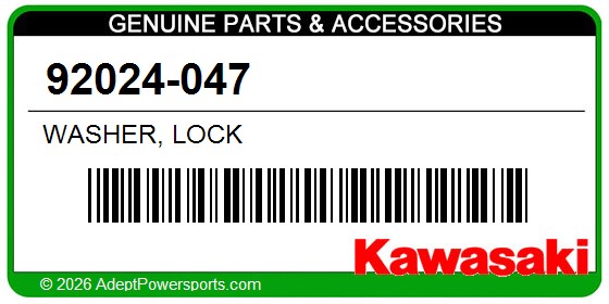 Kawasaki 92024-047 Washer, Lock