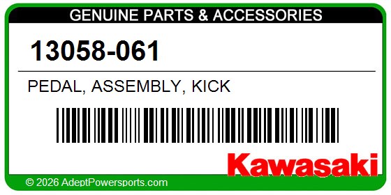Kawasaki 13058-061 Pedal, Assembly, Kick