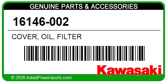 Kawasaki 16146-002 Cover, Oil, Filter