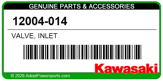Kawasaki 12004-014 Valve, Inlet