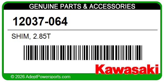 Kawasaki 12037-064 Shim, 2.85T