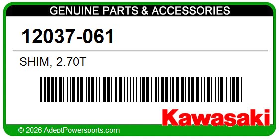 Kawasaki 12037-061 Shim, 2.70T