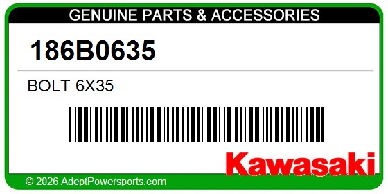 Kawasaki 186B0635 Bolt 6X35