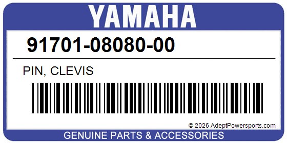 Yamaha 91701-08080-00 Pin, Clevis