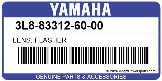 Yamaha 3L8-83312-60-00 Lens, Flasher