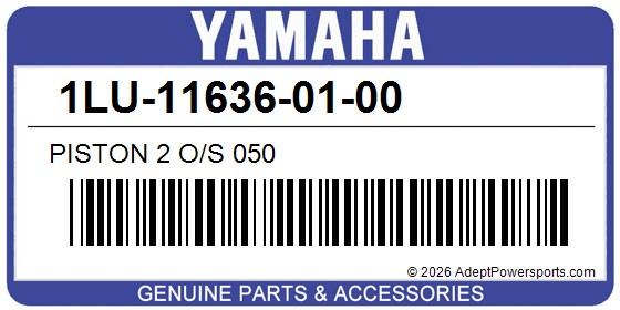 Yamaha 1LU-11636-01-00 Piston 2 O/S 050