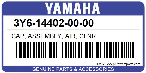Yamaha 3Y6-14402-00-00 Cap, Assembly, Air, Clnr