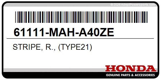 Honda 61111-MAH-A40ZE Stripe, R., (Type21)