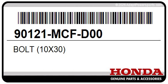 Honda 90121-MCF-D00 Bolt (10X30)