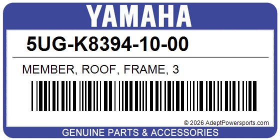 Yamaha 5UG-K8394-10-00 Member, Roof, Frame, 3