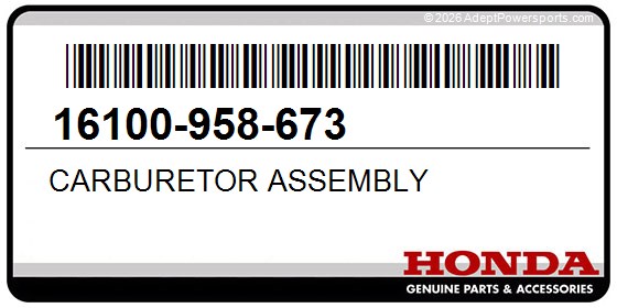 Honda 16100-958-673 Carburetor Assembly
