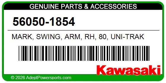 Kawasaki 56050-1854 Mark, Swing, Arm, Rh, 80, Uni-Trak